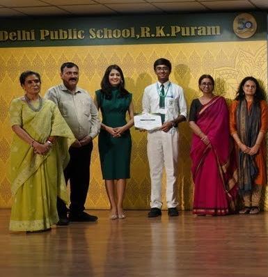 Awarded at Delhi Public School, R.K. Puram.